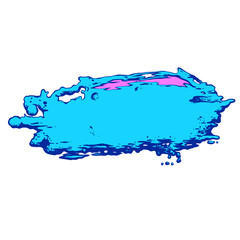 Acrylic splat labels with grunge effect. Good for banners design.