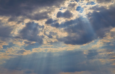 Clouds before a thunderstorm
