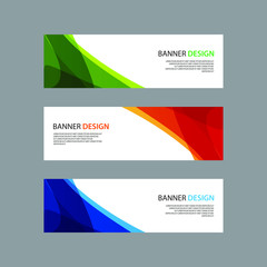Fototapeta premium Vector Abstract design banner web template