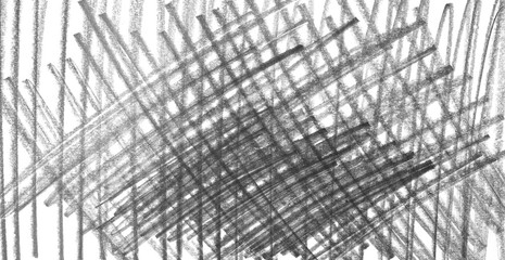Obraz premium Lines hatching grunge graphite pencil background and texture isolated on white background, design element