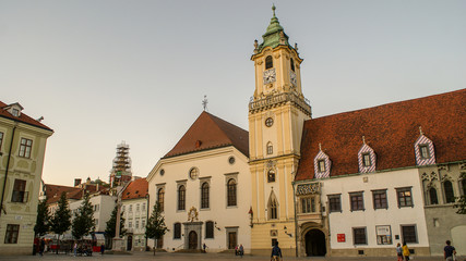 Obraz premium Bratislava is the capital of Slovakia, beautiful architecture