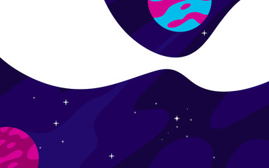 banner templates. universe. space. space trip. design. vector illustration