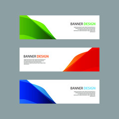 Vector Abstract design banner web template