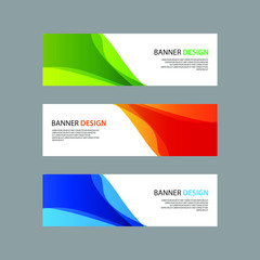 Naklejka premium Vector Abstract design banner web template