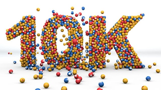 10K Follower web user, like card 3d render HD