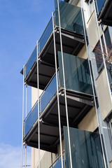 Modern apartment building