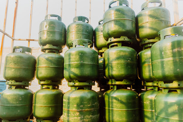 Liquefied petroleum gas (LPG) cylinder - Cooking gas used in Brazil
