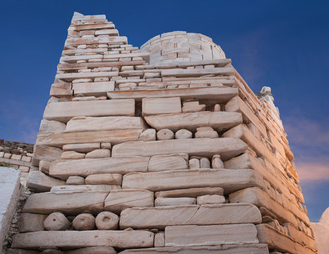 Ancient Frankish Castle in Parikia on Paros Island, Cyclades, Greece