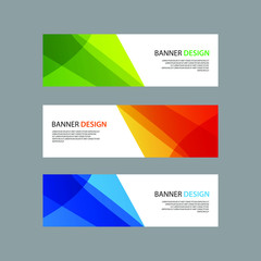 Naklejka premium Vector Abstract design banner web template