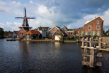 Windmühle in Haarlem, Holland