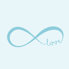 Modern, infinity, sign, vector illustration