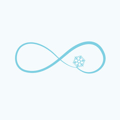 Modern, infinity, sign, illustration background