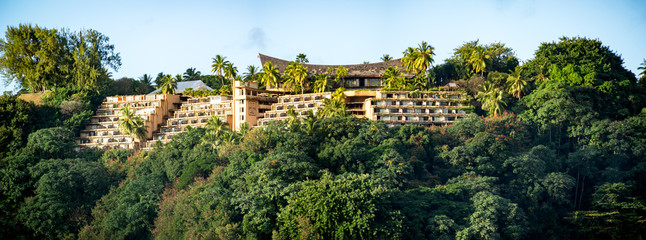 Hotel on a cliff panoramic