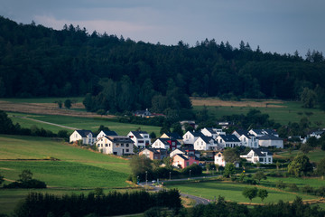 Village in the mountains. Taunusstein Germany