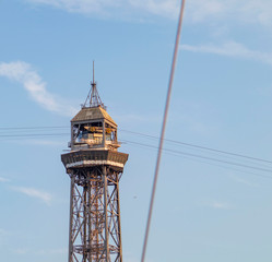 Tower in port of Barcelona