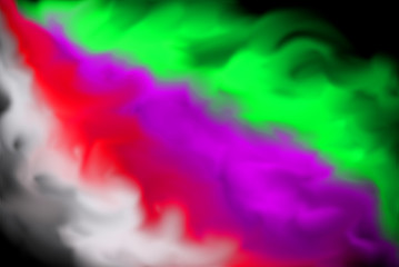 Multicolored fog illustration