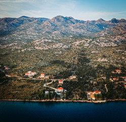 Küste in Kroatien per Drohne