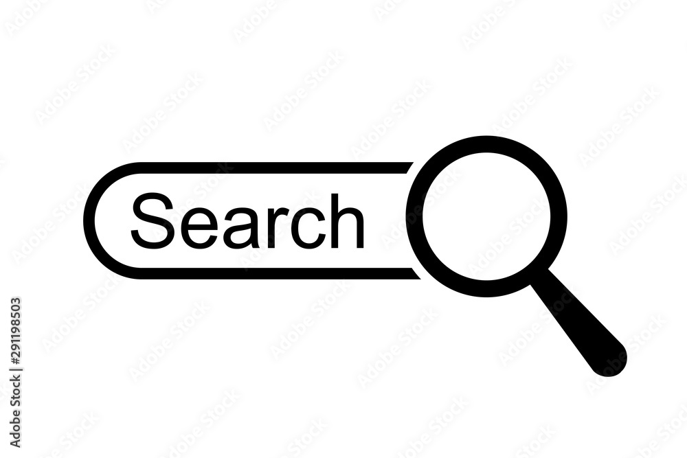 Poster Search bar web page internet browser button, search box template isolated – for stock vector
