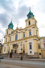 Fototapeta na wymiar Holy Cross Church (Kosciol Swietego Krzyza), Warsaw, Poland. Religion.