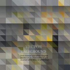 Vector background abstract polygon triangle. Gray triangles. Polygonal design for your web site.