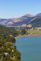Obraz premium seascape view in Marlborough region of New Zealand