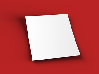 Empty paper sheet in A4 format - 3d illustration