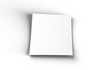 Empty paper sheet in A4 format - 3d illustration