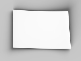 Empty paper sheet in A4 format - 3d illustration