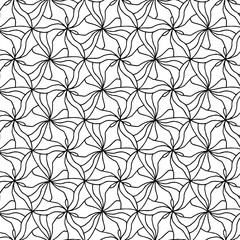 Abstract black and white geometry tessellation. Vector illustration