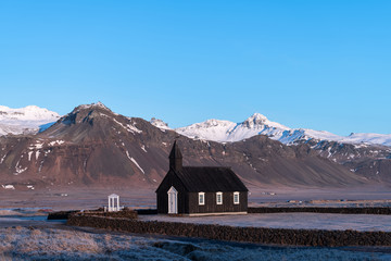 The Black Church of Budir in Iceland