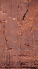 Monument Valley Rock Wall Closeup