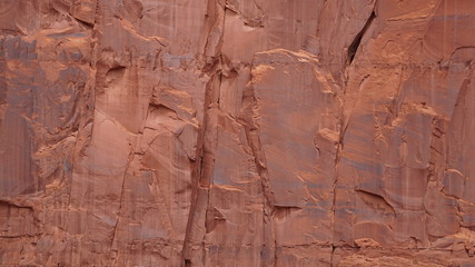 Abstract Rock Wall in Monument Valley