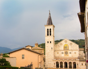 Fototapeta na wymiar Cathedral of Santa Maria Assunta Spoleto Umbria