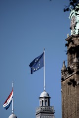 Dutch and European flag