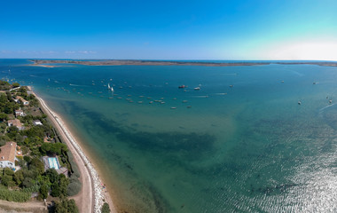 Les Portes en Ré (Charente maritime, France) - Vue aérienne du Fiers d'Ars