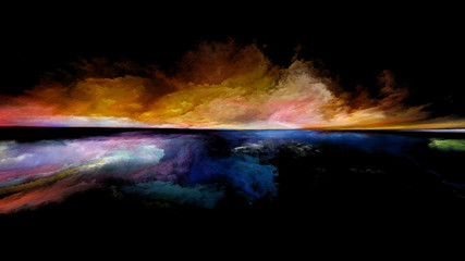 Obraz na płótnie Canvas Numeric Sunset