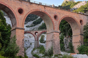 The Bridges of Vara is a road used for large machinery specialized in transporting marble blocks...