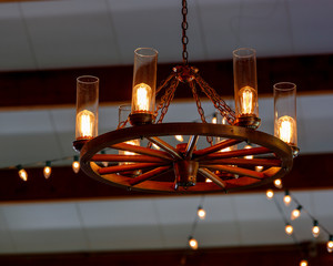 Wheel light chandelier 