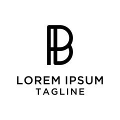 Obraz premium initial letter logo PB, BP, logo template