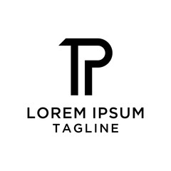 initial letter logo TP, PT, logo template