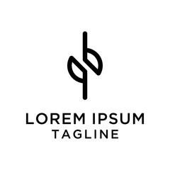 initial letter logo PB, BP, logo template