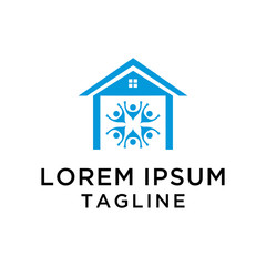 Community Human Home Logo Template