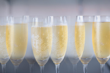  glasses of champagne