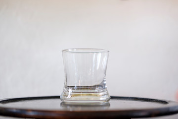 empty glass of water