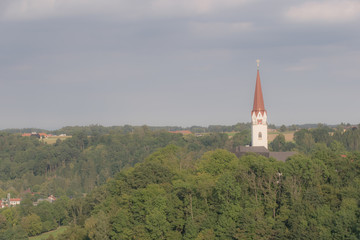 View of the church Thalheim in Wels Upper Austria