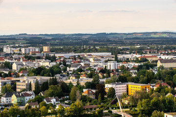 Landscape shot of Wels in Upper Austria