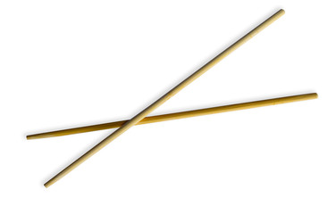 chopsticks isolated on white background