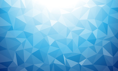 Tropical summer water. Ice texture low poly background geometric mosaic Ai EPS