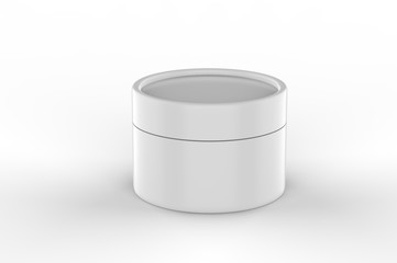 Blank Kraft Paper Push Up Tube Packaging For Branding. 3d render illustration.