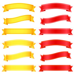 カラフルリボンのイラスト素材